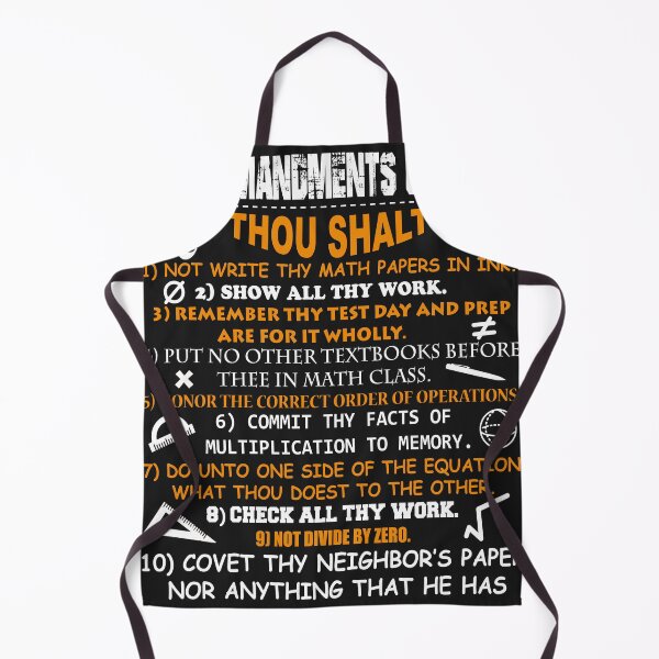 Item preview, 10 Commandments Of Math designed and sold by JameJoyDesigner.