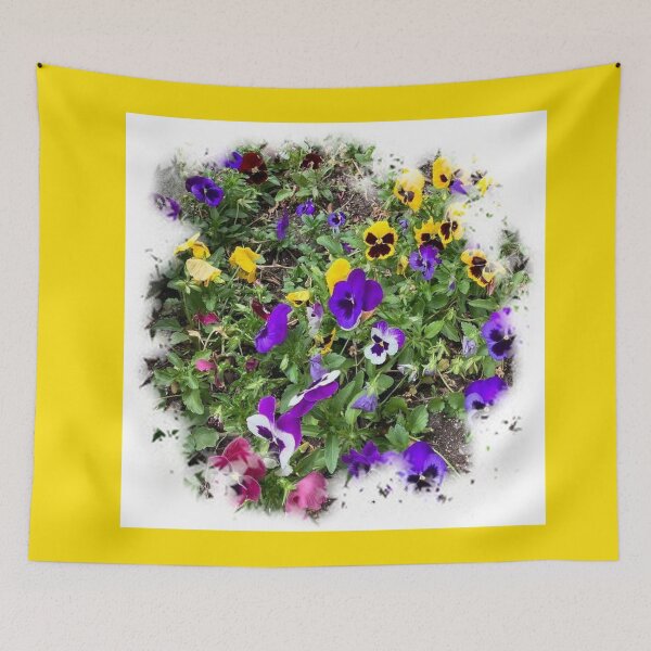 Item preview, Yellow and Purple Pansies  by Iritof designed and sold by iritof.