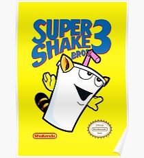 Super Shake Bros. 3 (Print Version) Poster