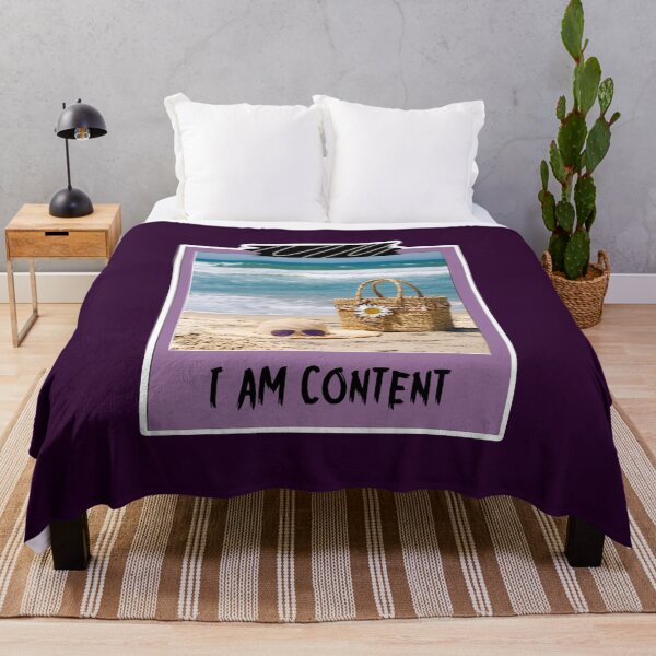 Item preview, I AM CONTENT (PURPLE T) designed and sold by healist-lin.