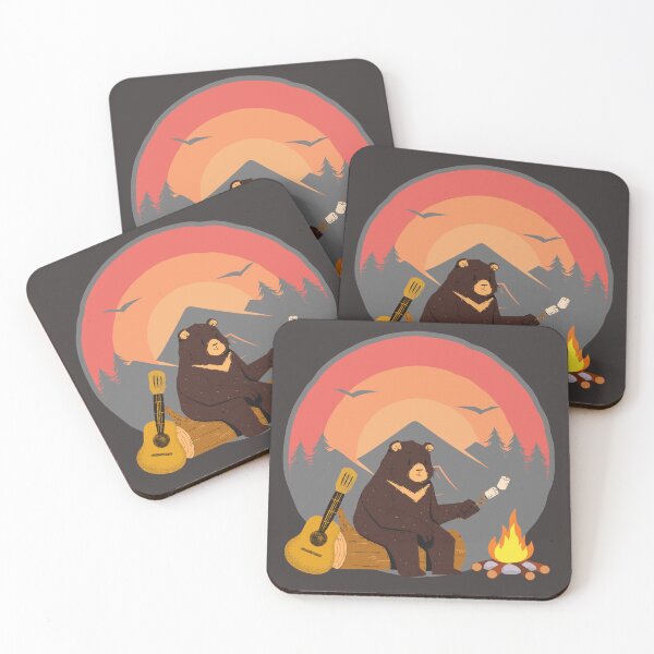 Item preview, Bear Camping T-Shirt | Camping Bear Design designed and sold by MorningTeeNmore.