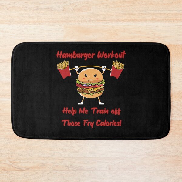 Item preview, Hamburger Workout Help me train off those fry calories designed and sold by SunnyFunnyArt.