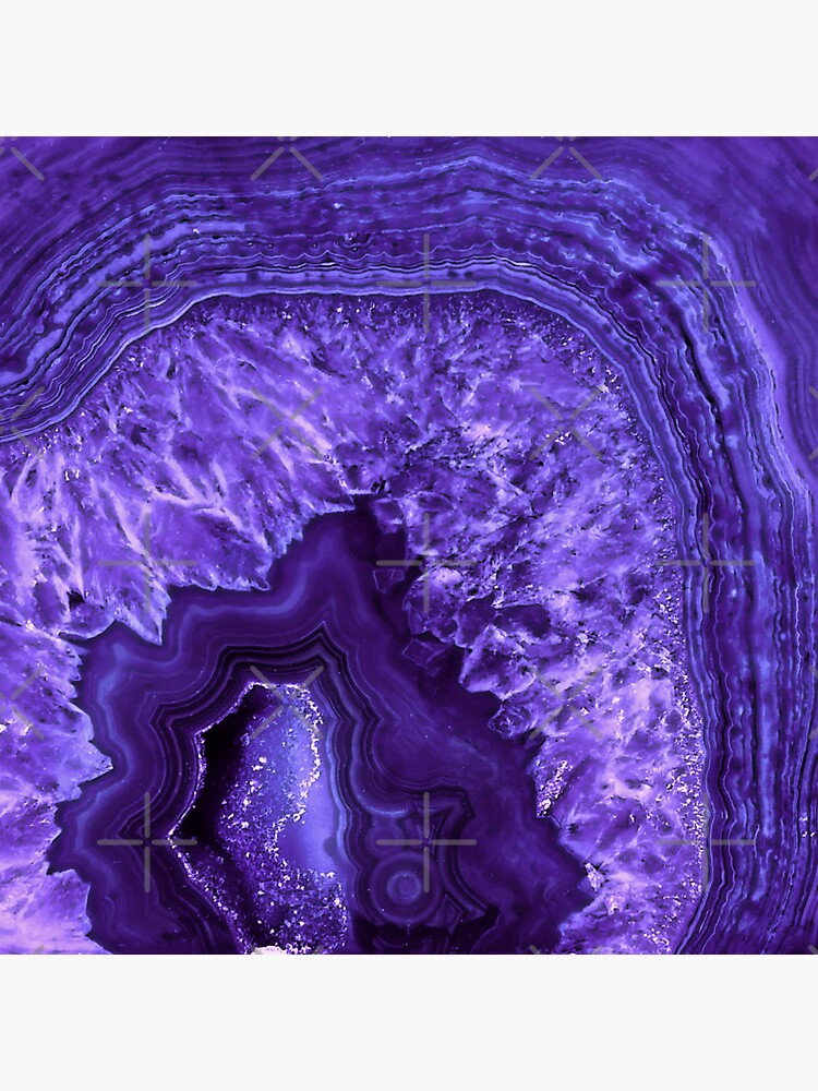 Ultra Violet Agate Mineral Gemstone by MysticMarble