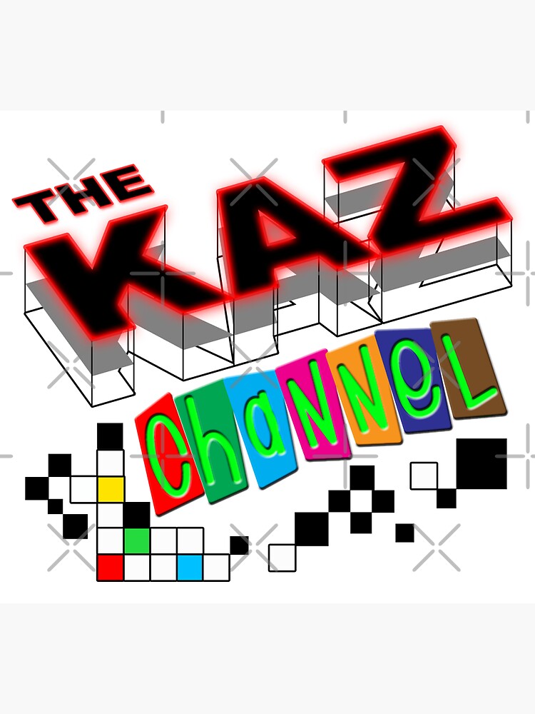 Thumbnail 3 of 3, Sticker, The Kaz Channel logo designed and sold by ArchangelProdCo.