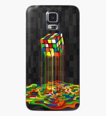Rainbow Abstraction melted rubiks cube Case/Skin for Samsung Galaxy