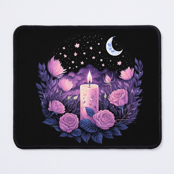 Item preview, Candle and Roses Starry Night Moon and stars designed and sold by Shaymalily.