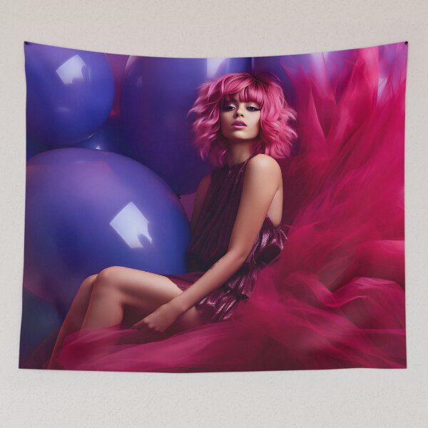 Item preview, Glamor girl with balloons 9 designed and sold by Tim-Ries.