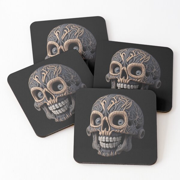 Item preview, Cute and Adorable Charming Smiling Skeleton Skull  designed and sold by PC-artist.