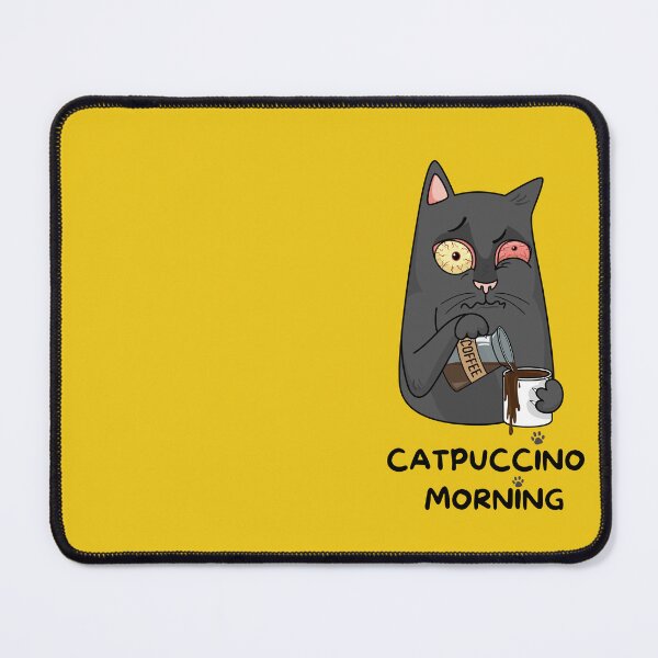 Item preview, Funny Catpuccino Morning Cat designed and sold by Designze.