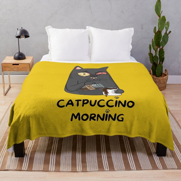 Item preview, Funny Catpuccino Morning Cat designed and sold by Designze.