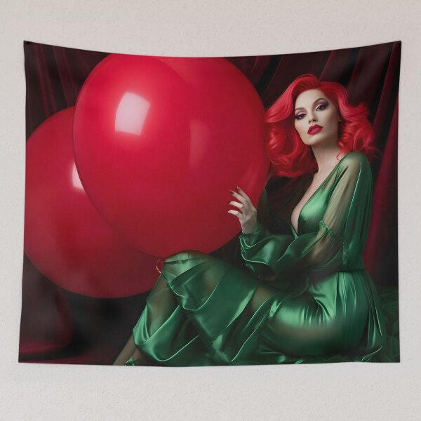 Item preview, Glamor girl with balloons 10 designed and sold by Tim-Ries.