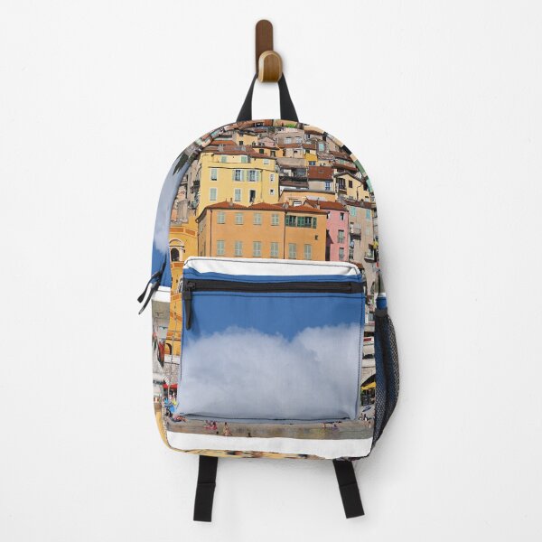 Item preview, Beach in old town Menton South France cityscape summer season designed and sold by goceris.
