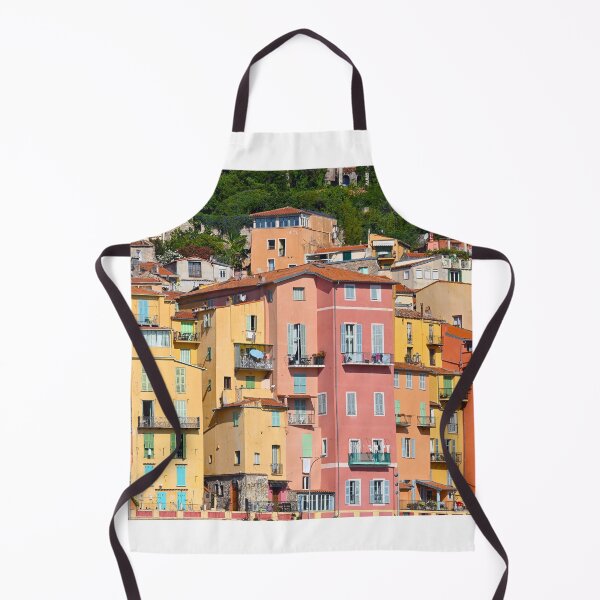 Item preview, Colorful old buildings in Menton France summertime designed and sold by goceris.