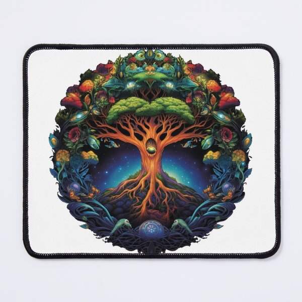 Item preview, Spiritual Aesthetic Art | White | Sacred Yggdrasil Tree designed and sold by FantasySoul.