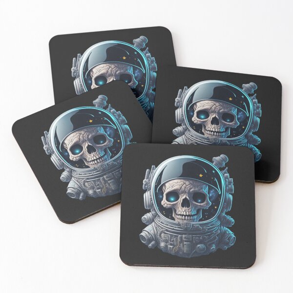 Item preview,  Smiling Astronaut Skeleton Skull  designed and sold by PC-artist.