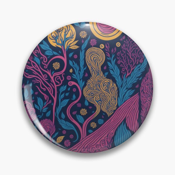 Item preview, Pastel Palette Paradise: Exploring a Whimsical Doodle Landscape designed and sold by RedArtG09.