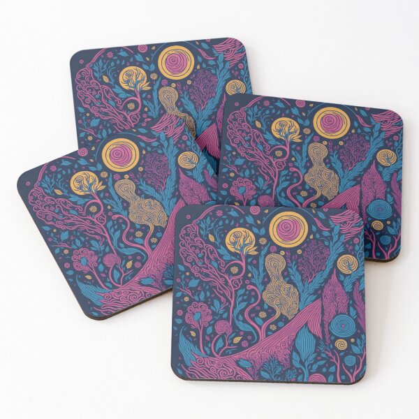 Item preview, Pastel Palette Paradise: Exploring a Whimsical Doodle Landscape designed and sold by RedArtG09.