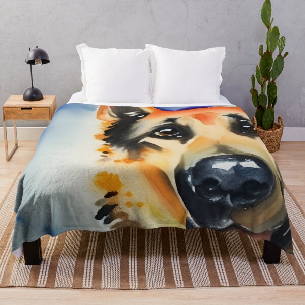 Item preview, German Shepherd Dog Watercolour Art designed and sold by Ameiva-Apparel.