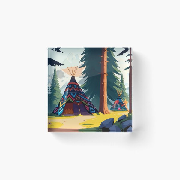 Item preview, FJP0054 - Native American Settlement designed and sold by Futuriddle.