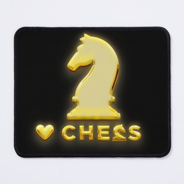 Item preview, I love chess | I love chess playing | chess players golden 3d t-shirt designed and sold by KARTICK DUTTA.