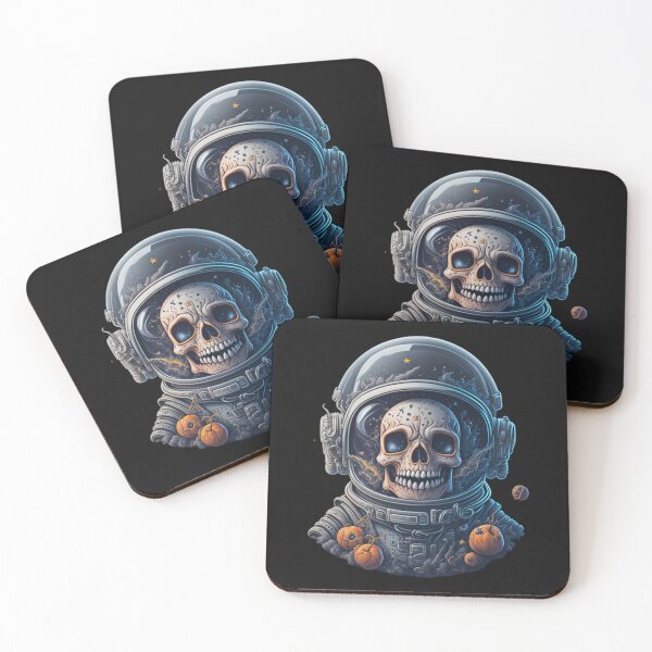 Item preview,  Smiling Space Astronaut Skull designed and sold by PC-artist.