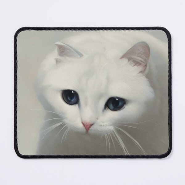 Item preview, Melancholy Whispers: The Wistful White Cat designed and sold by BeniSof.