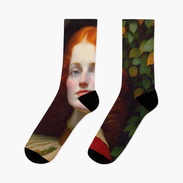 Item preview, A Beautiful Pre Raphaelite Painting of a Red Headed Young Woman designed and sold by KALEIDOSCOPE UK.