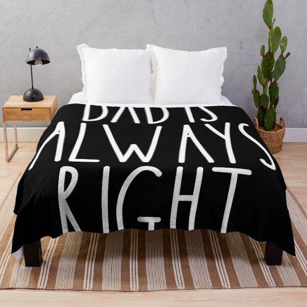 Item preview, Dad Is Always Right White Rae Dunn Inspired Farmhouse Decor designed and sold by FineElephant.
