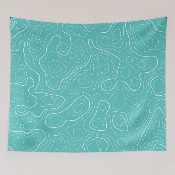 Item preview, Green Topographic Pattern. designed and sold by Aetherier.