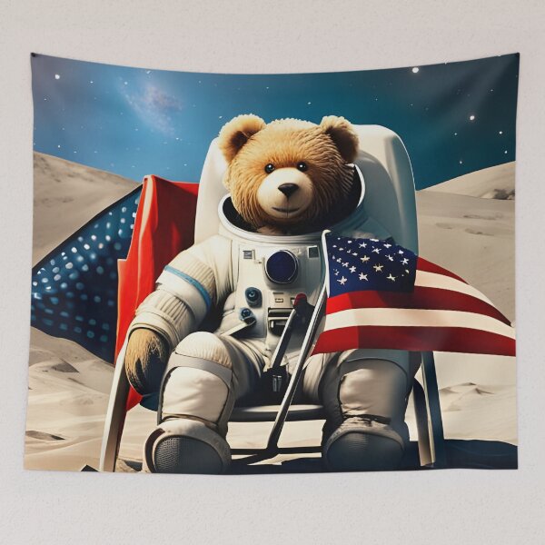 Item preview, Teddy in a Space suit on the Moon designed and sold by Colin Bentham.