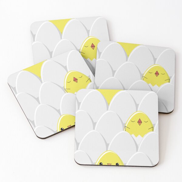 Item preview, Cartoon white eggs and cute yellow eggs with faces of chicks. Happy easter seamless pattern.  designed and sold by Marina Smorodinskaya.