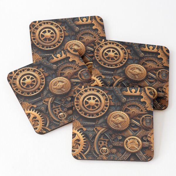Item preview, Intricate Steampunk Gears and Machinery designed and sold by Hibiskusmond.