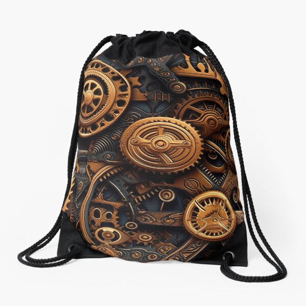 Aperçu de l'œuvre Engrenages et machines Steampunk complexes créée et vendue par Hibiskusmond.