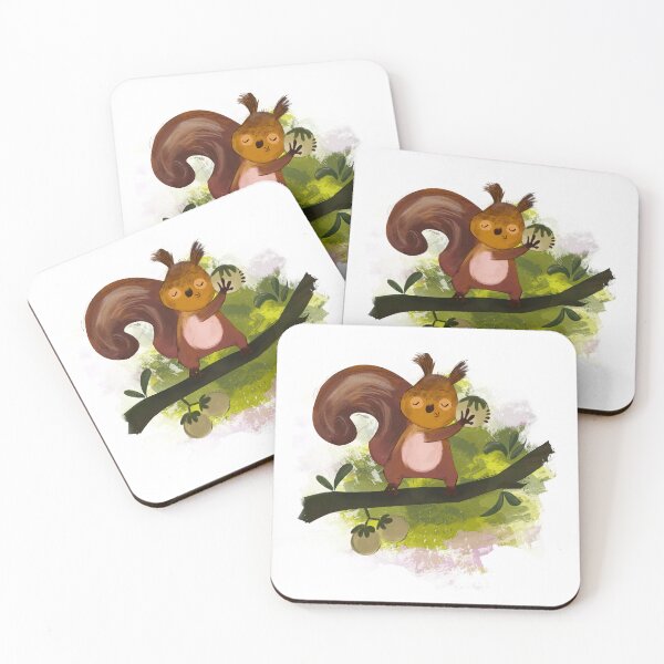 Item preview, cute lovely squirrel illustration designed and sold by Preety Padhiyar.