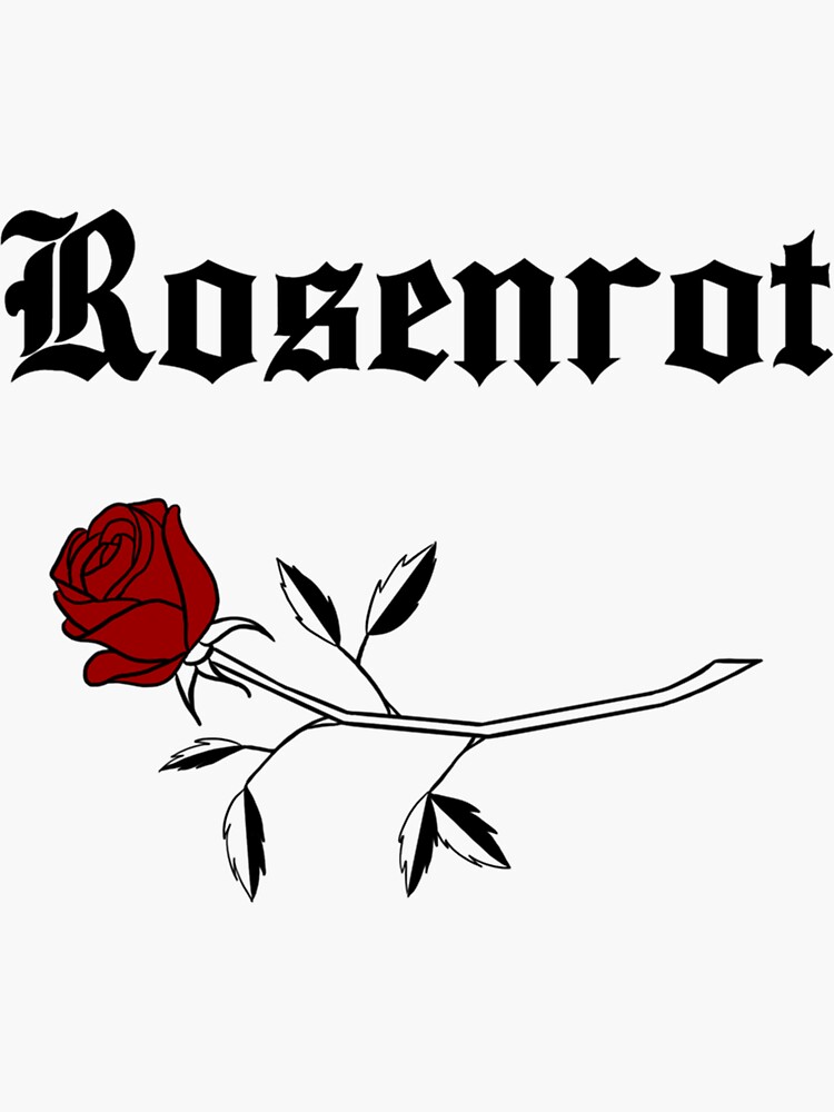 Rosenrot - Black | Sticker