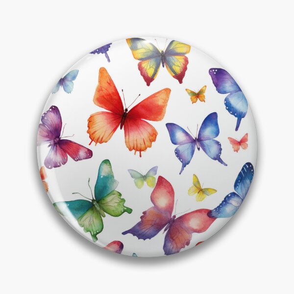 Item preview, Watercolour Butterflies Pattern designed and sold by PatternStudios.