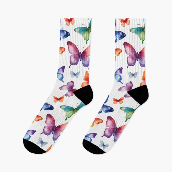 Aperçu de l'œuvre Motif de papillons aquarelle créée et vendue par PatternStudios.