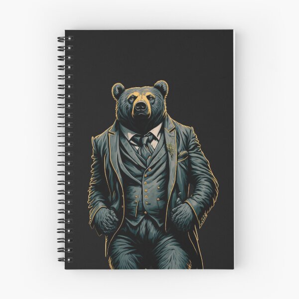 Item preview, Royal bear in black suit designed and sold by Fusion  Art.