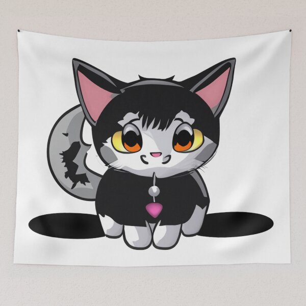 Item preview, Cute Anime Goth Cat designed and sold by SaturnSix.