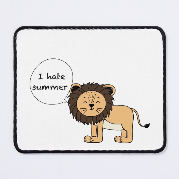 Item preview, summer hate lion designed and sold by SketchyPedals.