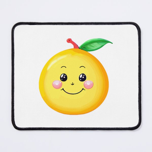Item preview, Cute Smiling Orange Kawaii Fruit designed and sold by Akioos.