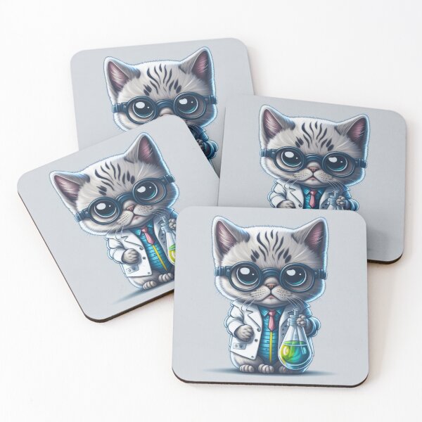Item preview, Cute Animal Sticker - Scientist! designed and sold by ROBIN MACGREGOR.