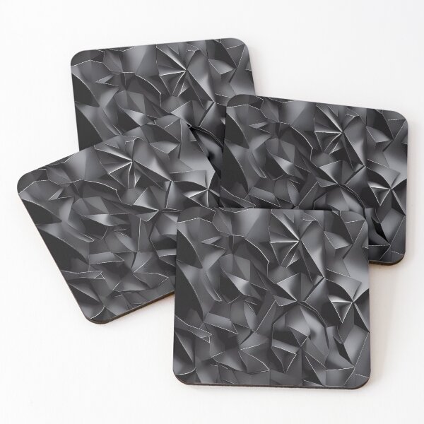 Item preview, Black metallic 3d design designed and sold by Nosy is Everything.