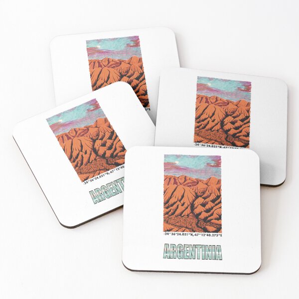Item preview, LANDSCAPE PAINTING - DEVIL'S DESERT IN ARGENTINA FOR WORLD ENVIRONMENT DAY designed and sold by Ascendence.