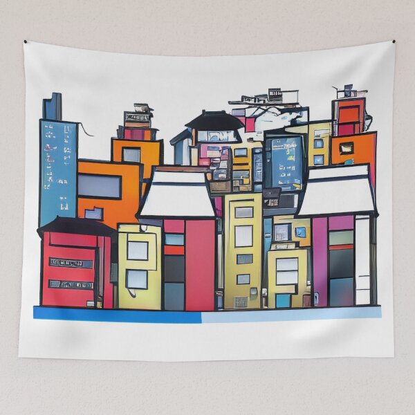 Item preview, Abstract City designed and sold by SaturnSix.