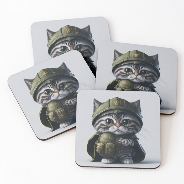Item preview, Cute Animal Sticker - Cat wars! designed and sold by ROBIN MACGREGOR.