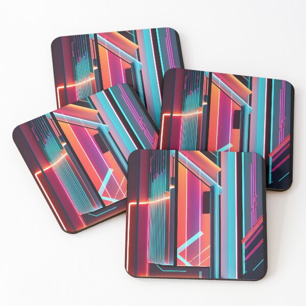 Item preview, abstract neon walls designed and sold by R&B Art and design.