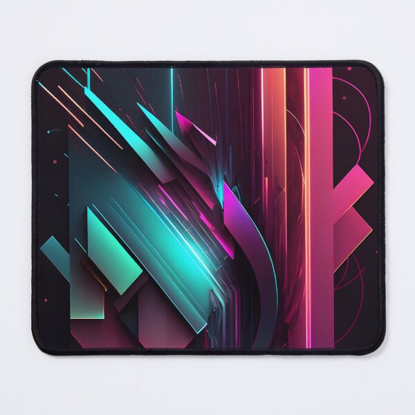 Item preview, abstract neon- pink and blue designed and sold by R&B Art and design.