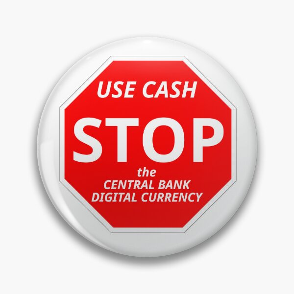 Item preview, Stop Sign for the Central Bank Digital Currency designed and sold by MercadoBizarre.