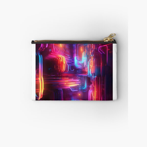 Item preview, abstract neon- tech room designed and sold by R&B Art and design.